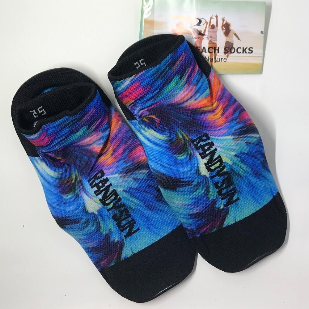 NEW Randy Sun water or beach shoes Size 25 (6-7.5 W, 4-6.5 M) in rainbow burst